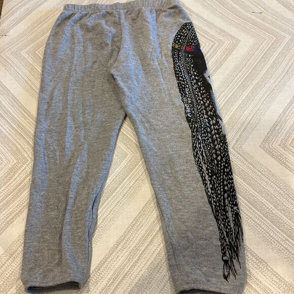Lauren Moshi Girls Peace Love Harmony Grey Joggers - Picture 6 of 7
